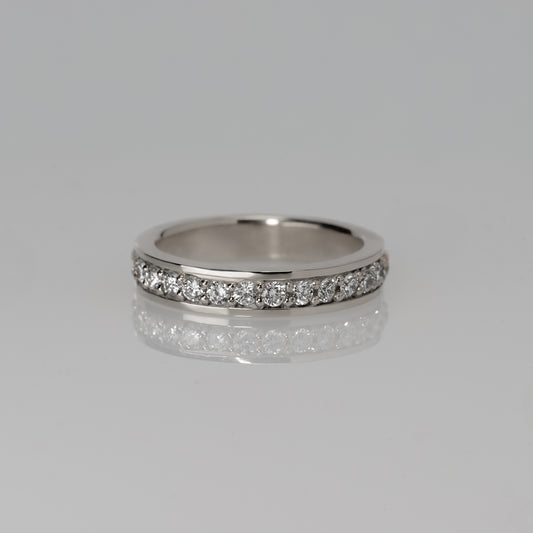 Secure Half Eternity Ring - YG/WG【LGD】