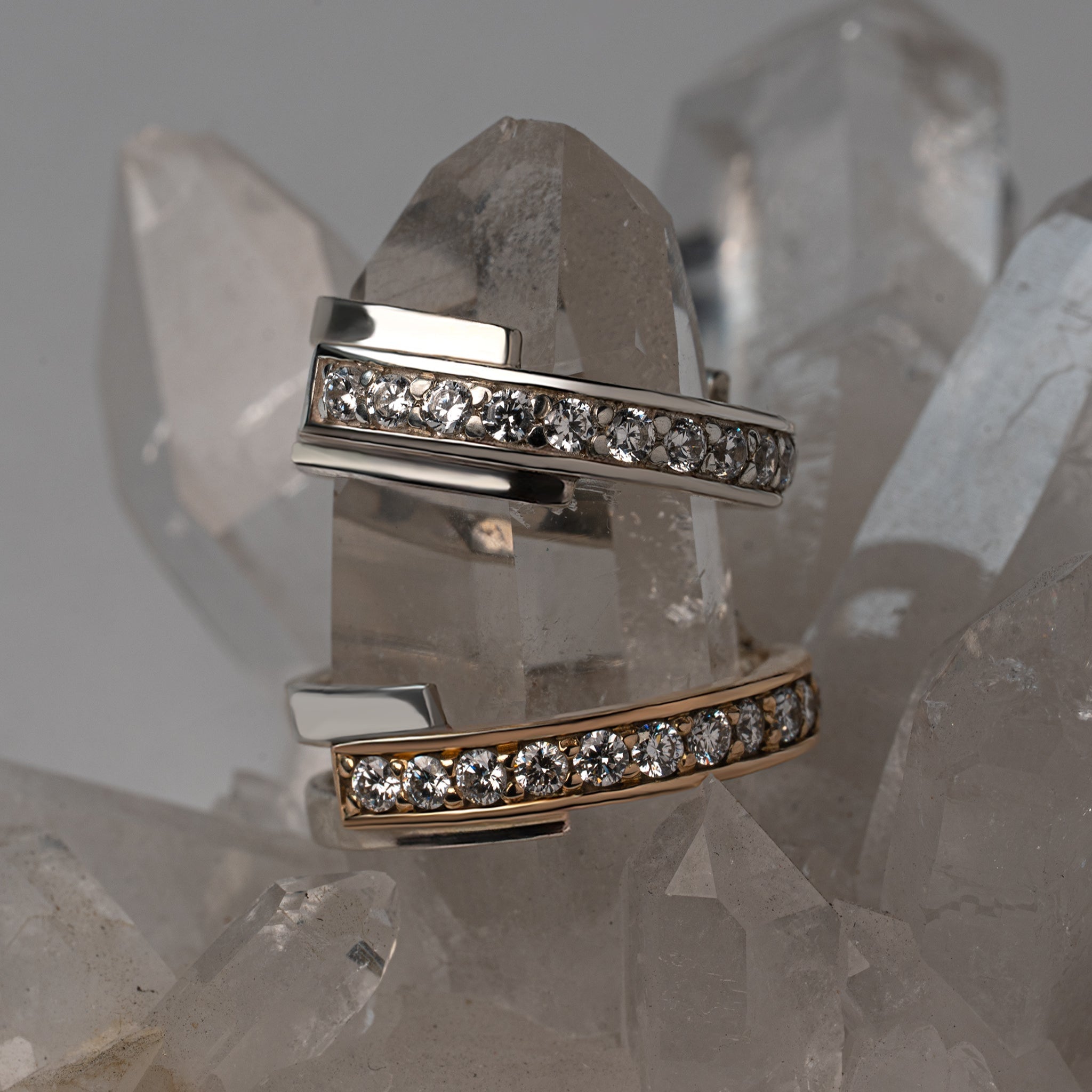 Layer-Half Eternity Ring - WG【LGD】