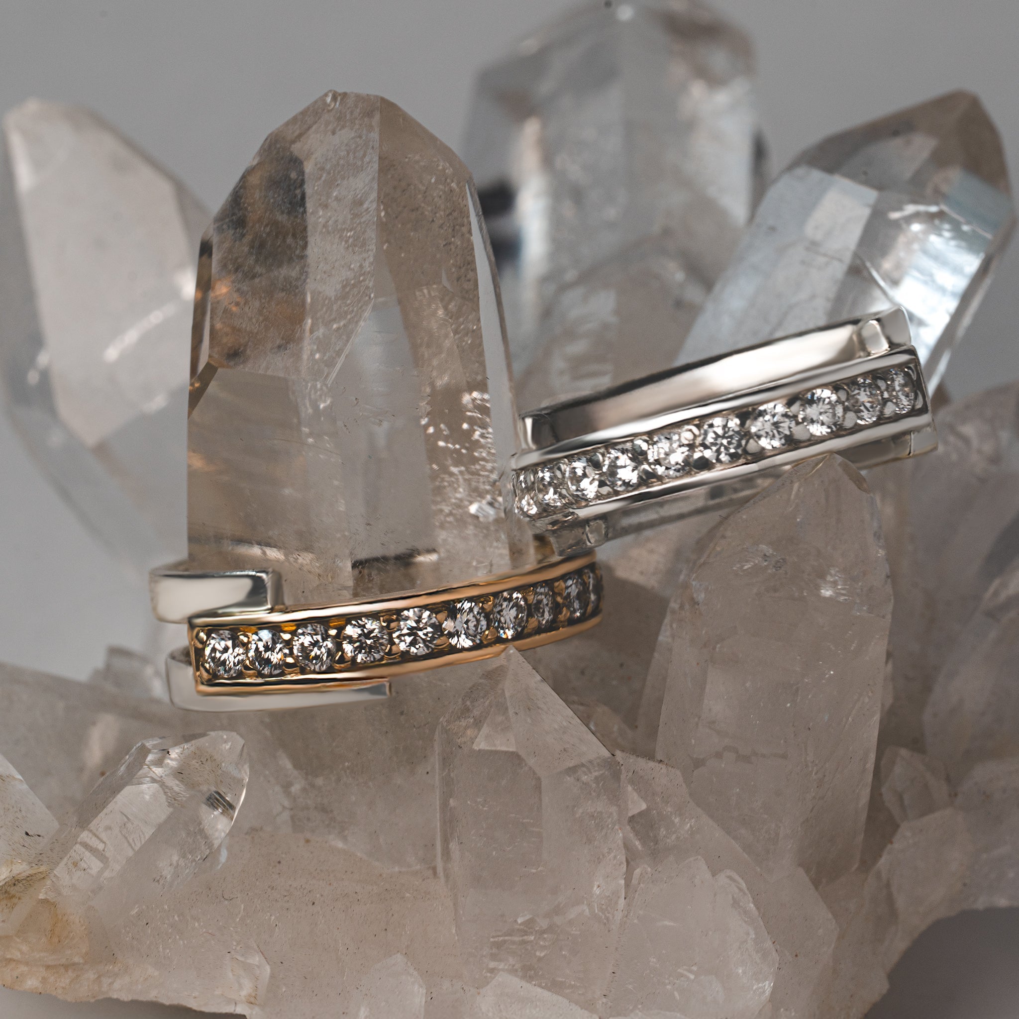 Layer-Half Eternity Ring - WG【LGD】