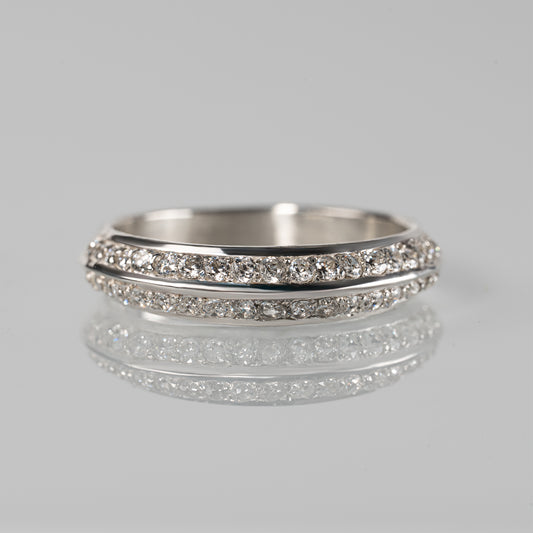 Prism-Twin Ray Ring - YG/WG【DIA】