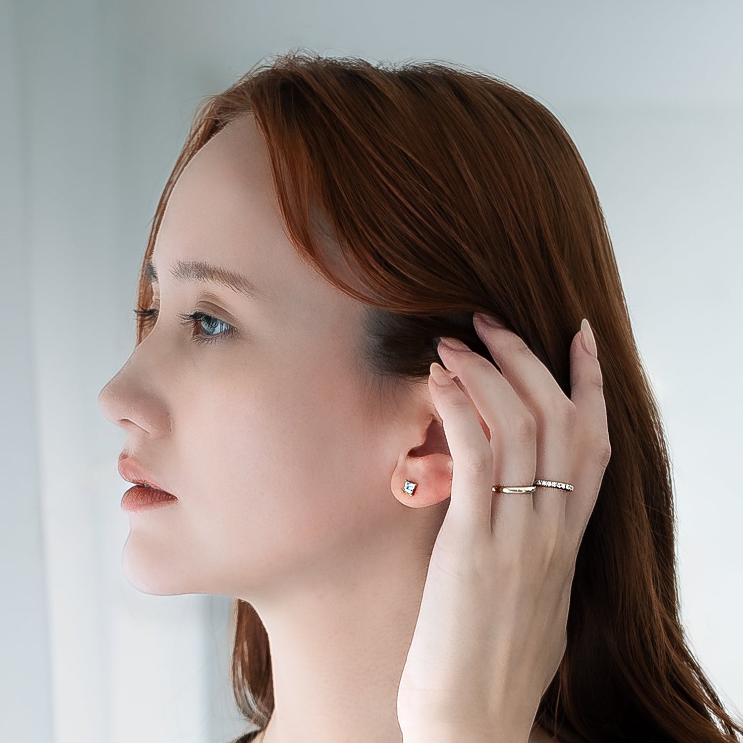 Glide Half Eternity Ring-Grace1.5 - YG/WG 【LGD】