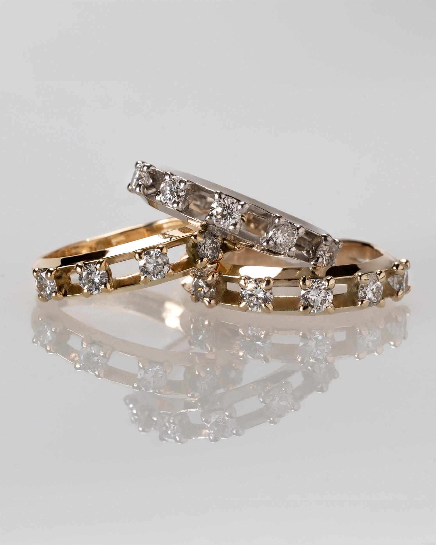Float Half Eternity Ring【DIA】