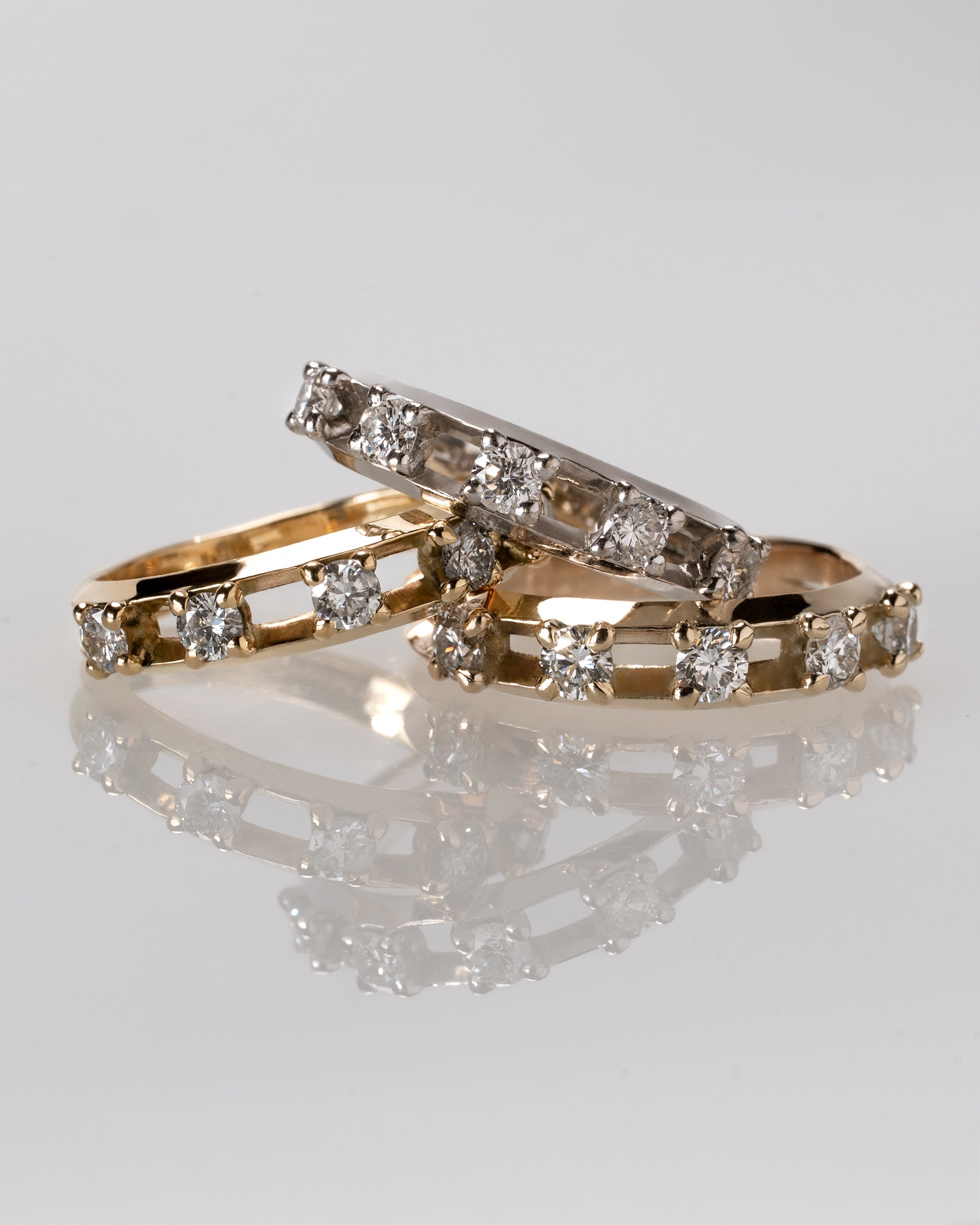 Float Half Eternity Ring【DIA】