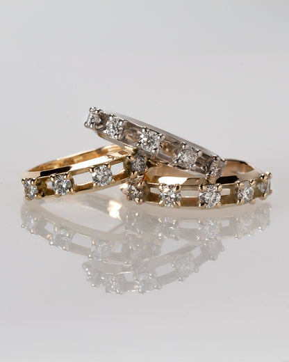 Float Half Eternity Ring【DIA】