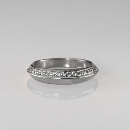 Prism-Single Ray Ring - YG/WG【DIA】　