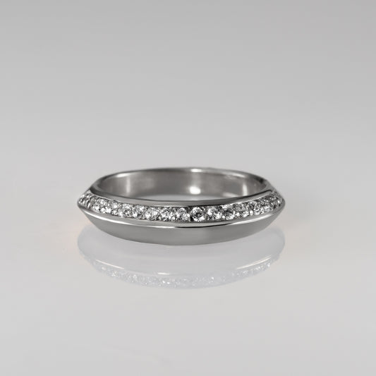 Prism-Single Ray Ring - YG/WG【DIA】　