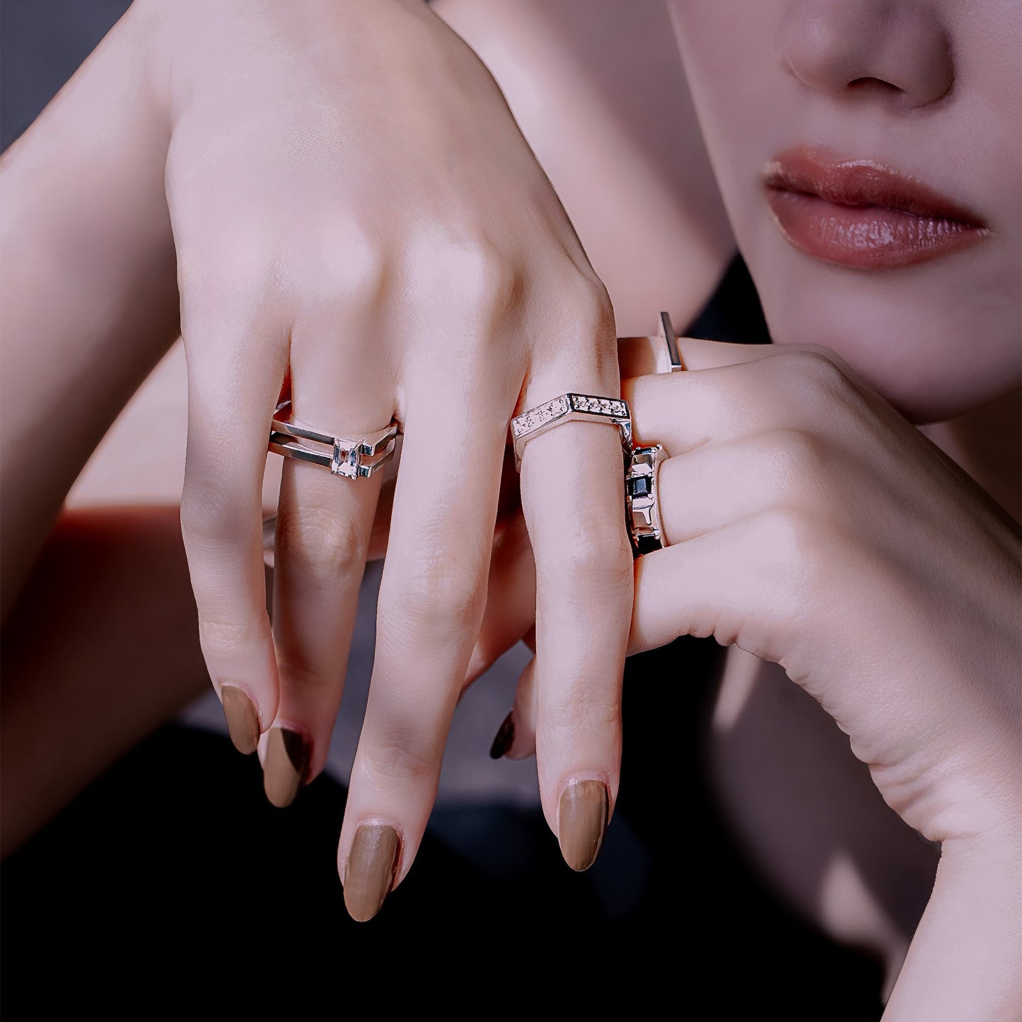 Aspect-Half Eternity Ring‐Heavy - SV