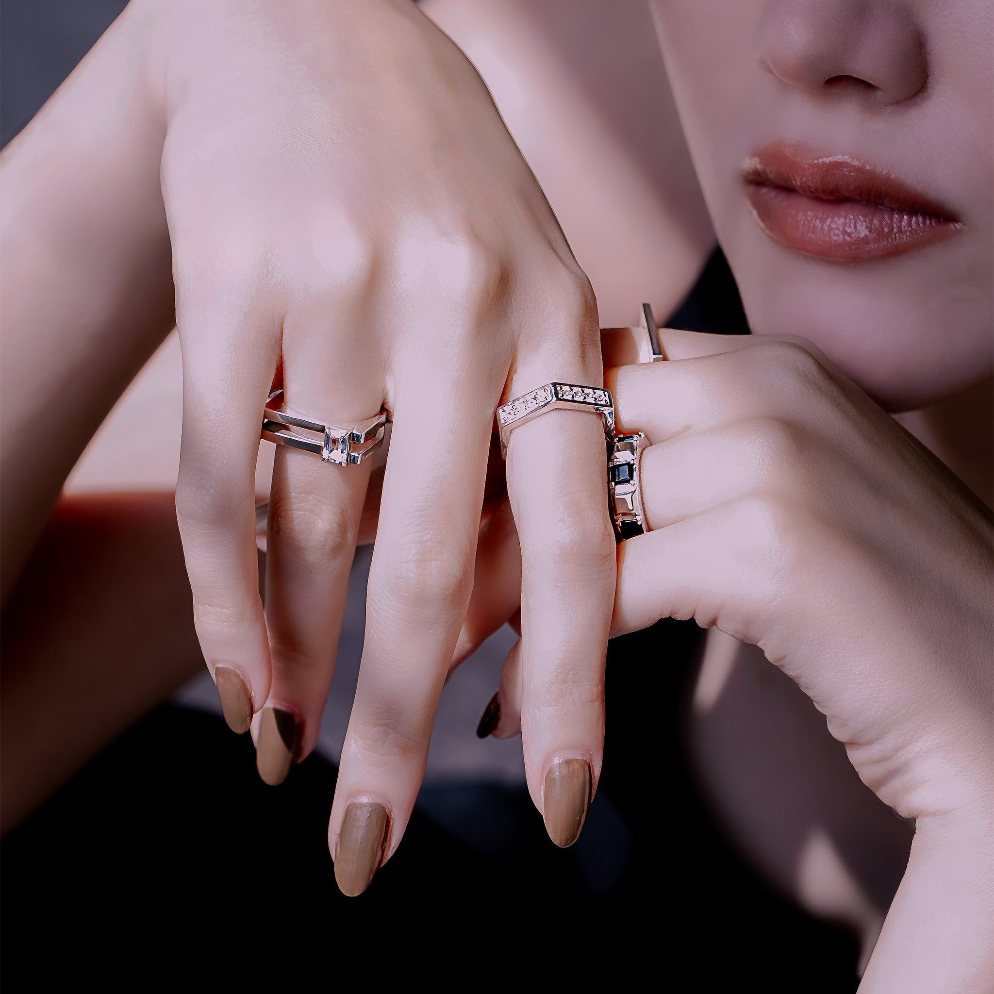 Aspect-Half Eternity Ring‐Heavy - SV