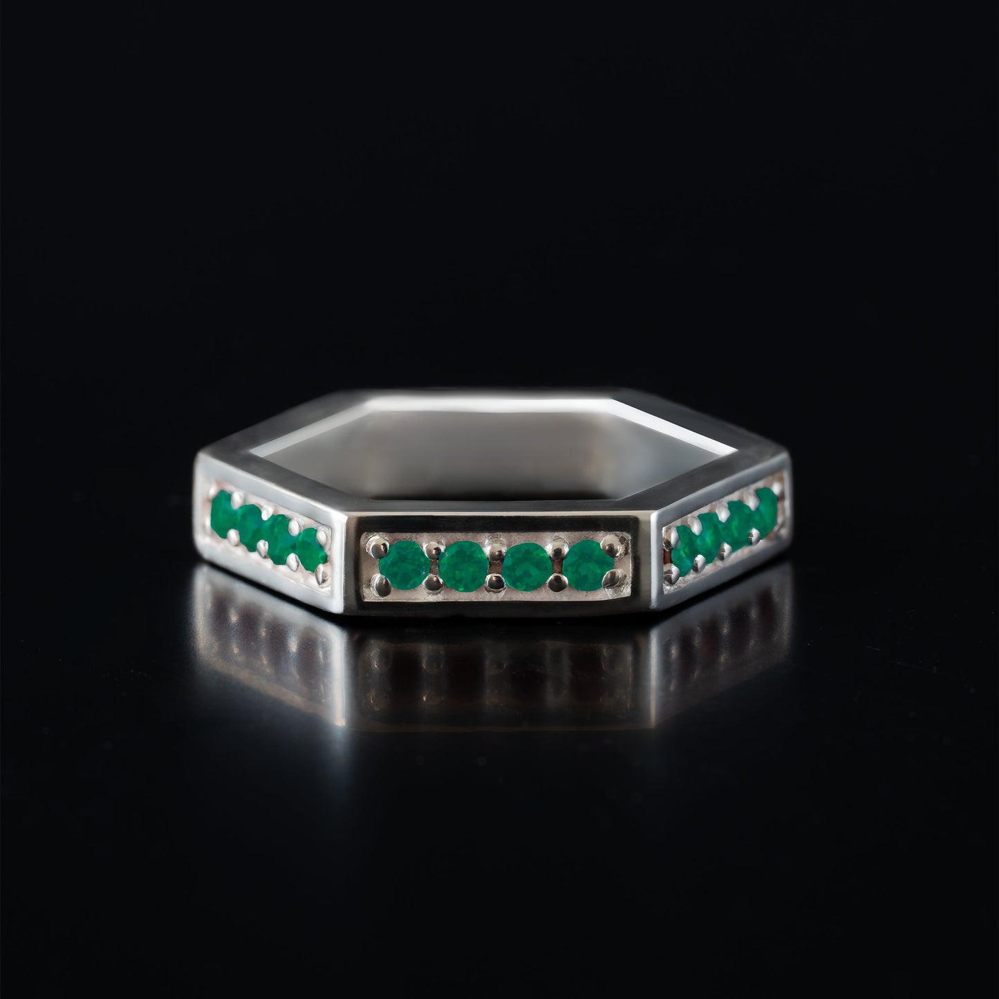 Aspect-Half Eternity Ring‐Heavy - SV