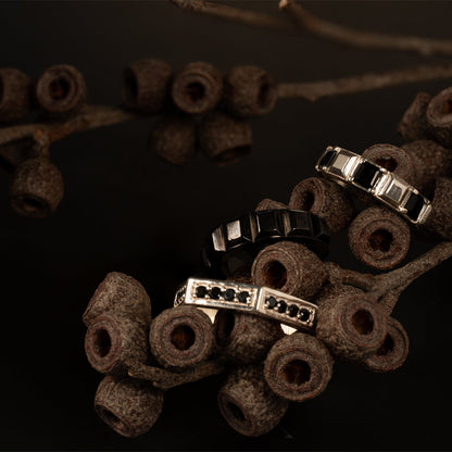 Grid-Pulse Ring Black-SV