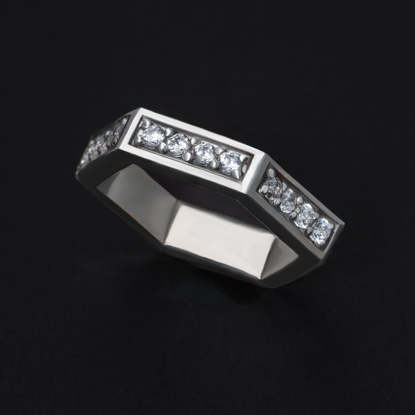 Multiple-Half Eternity Ring‐Heavy SV
