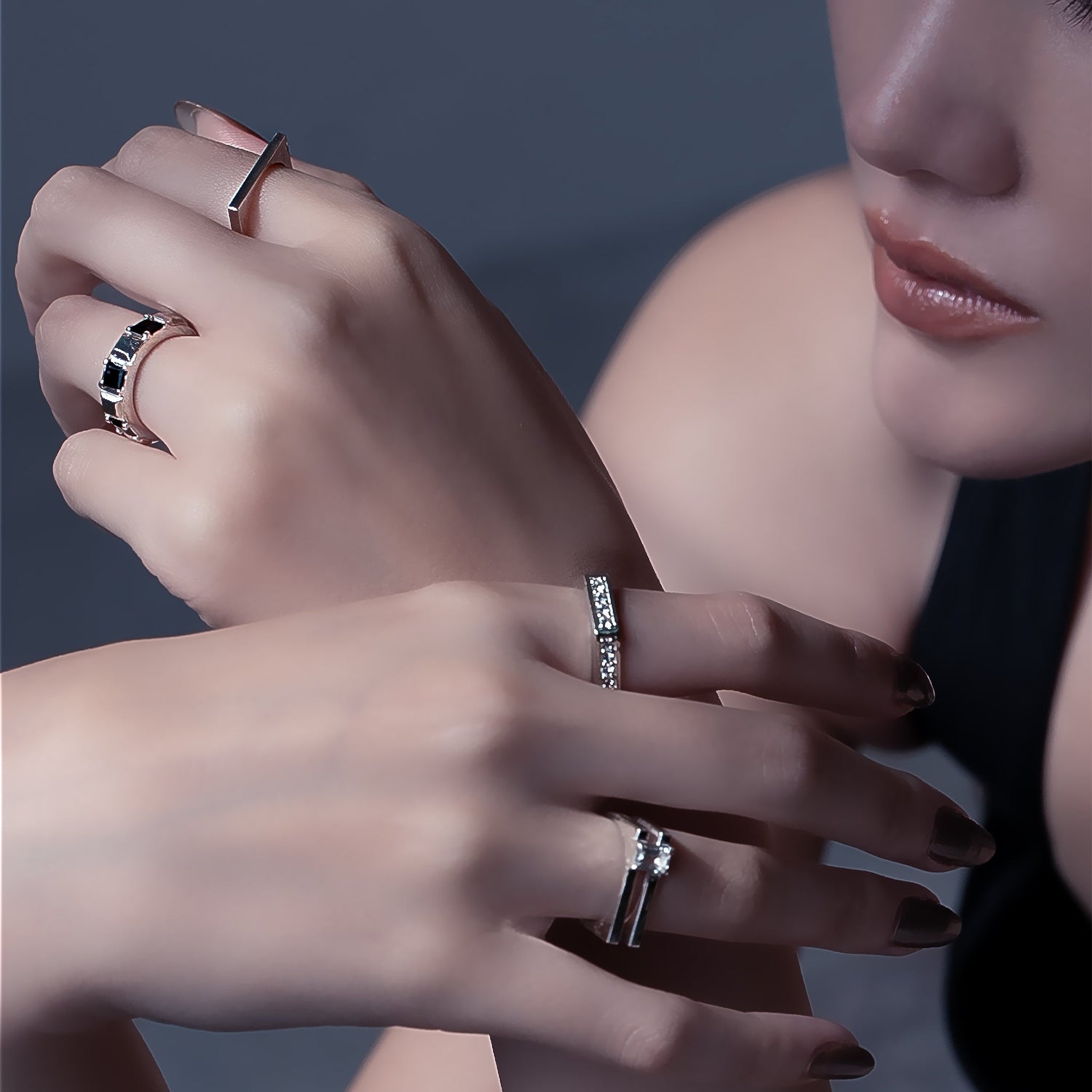 Aspect-Half Eternity Ring‐Heavy - SV