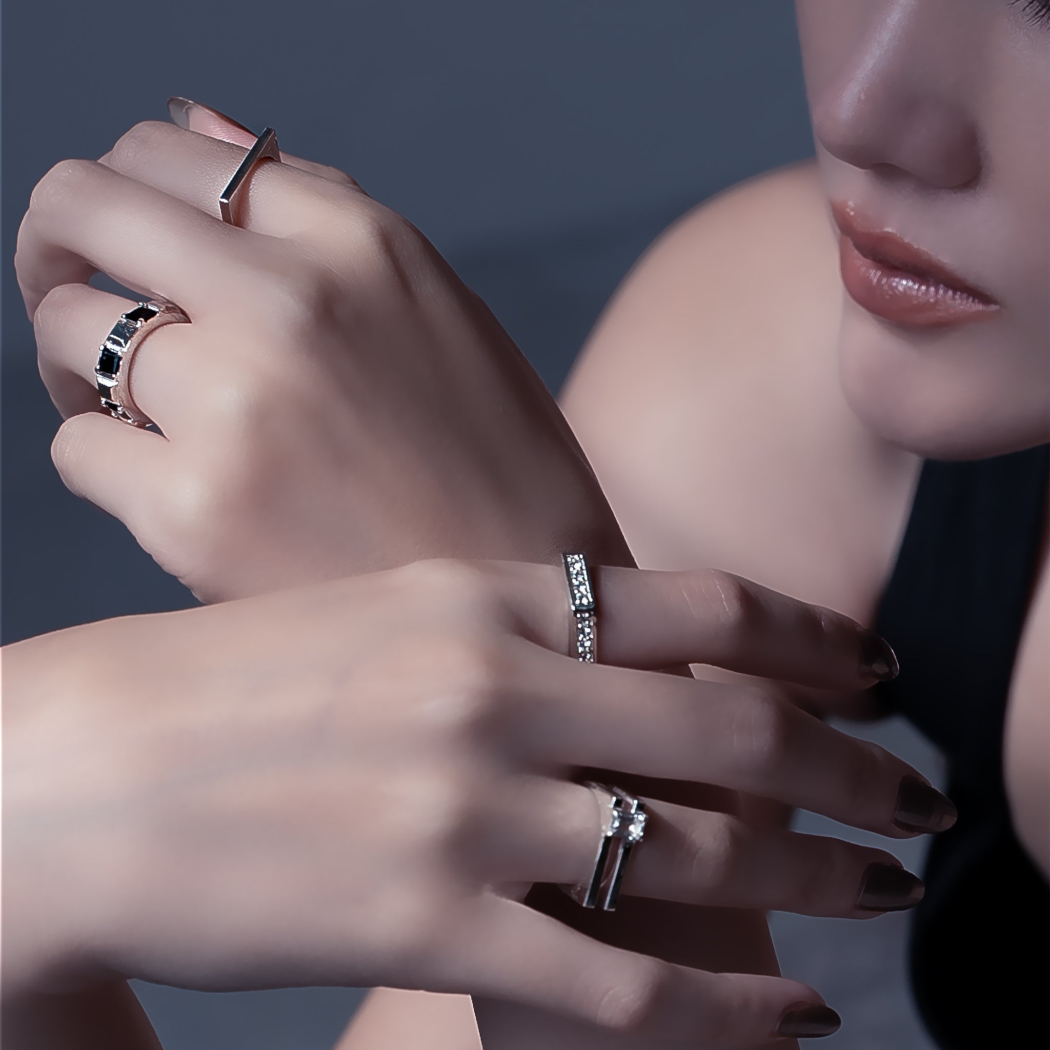 Aspect-Half Eternity Ring‐Heavy - SV