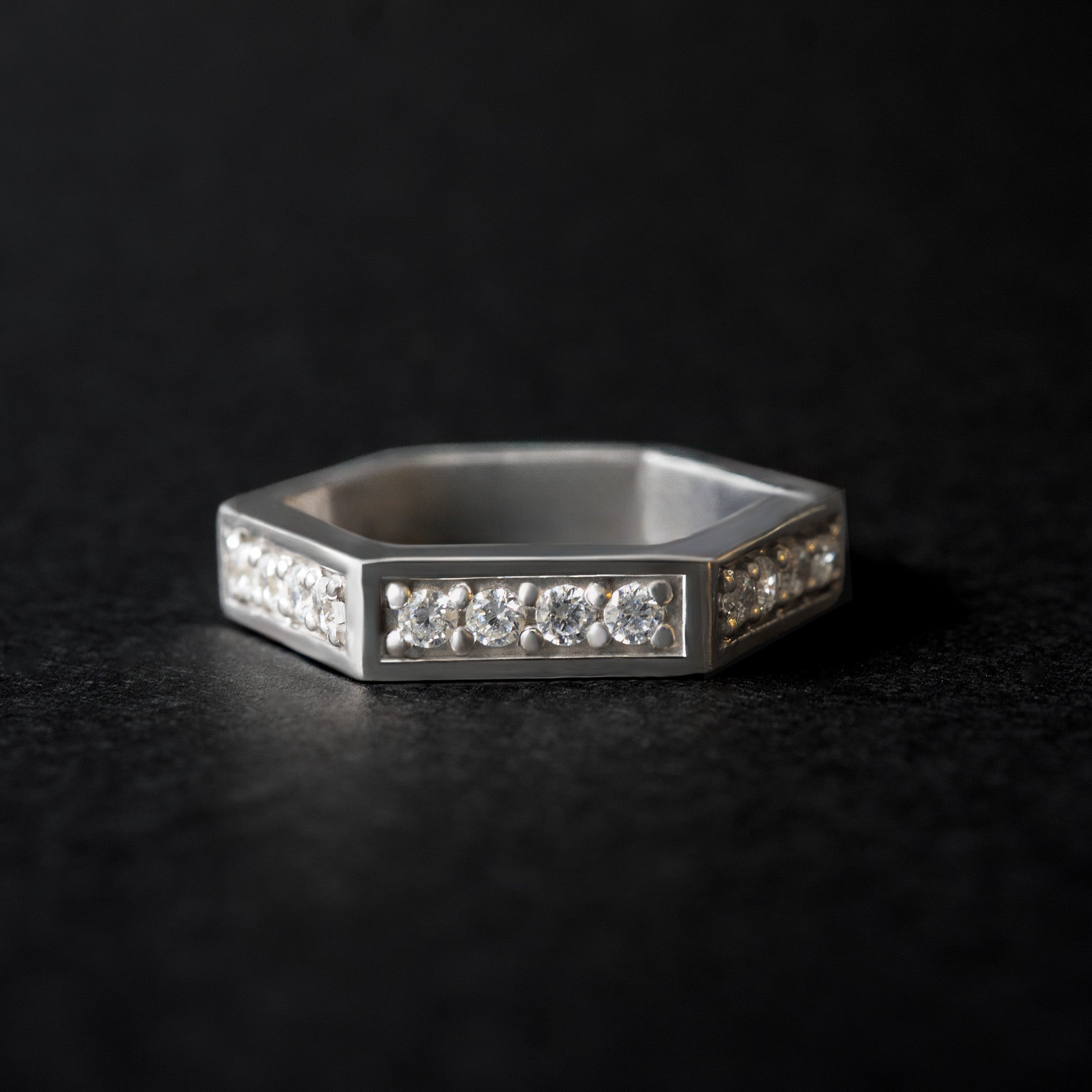 Aspect-Half Eternity Ring‐Heavy - SV