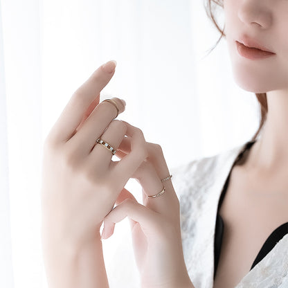 Crack-Half Eternity Ring‐YG/WG【LGD】