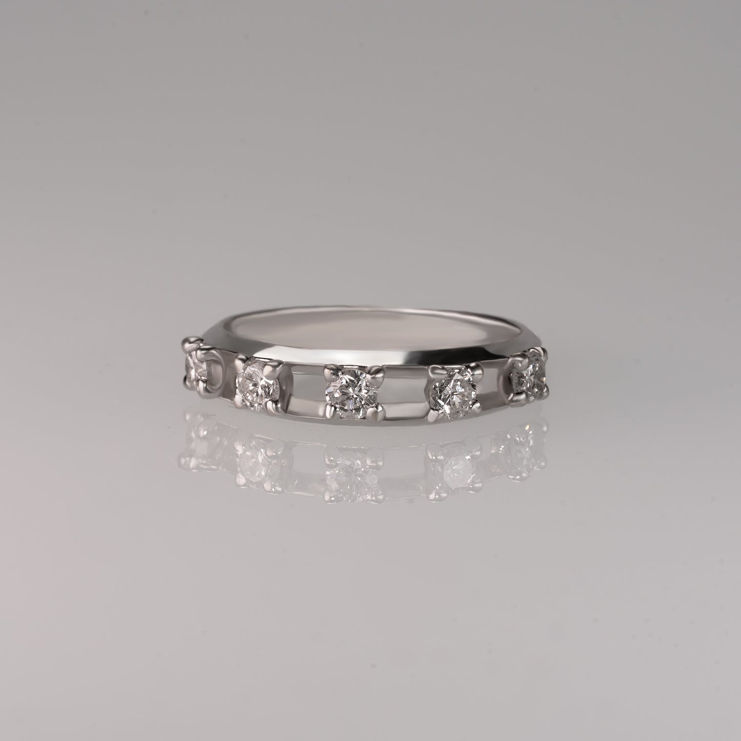 Crack-Half Eternity Ring‐YG/WG【LGD】