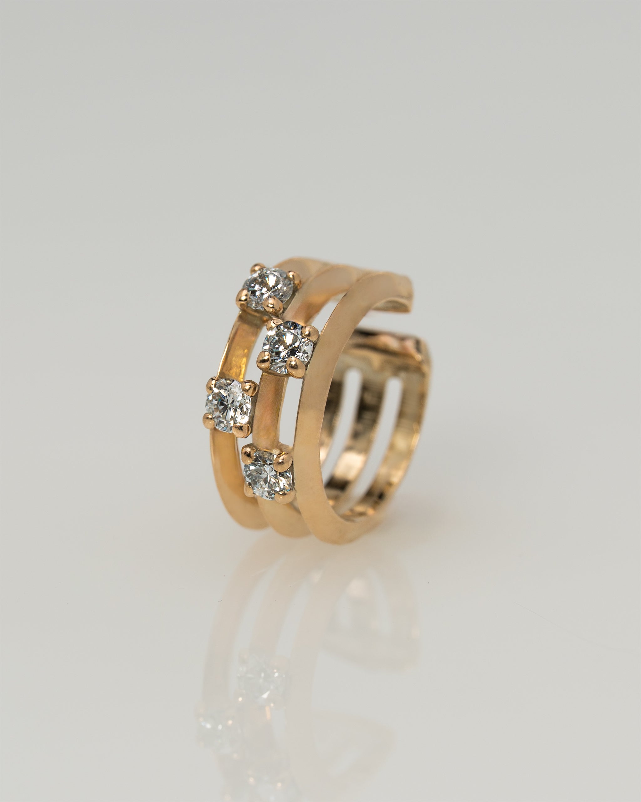 Float Offset Ear cuff【LGD】