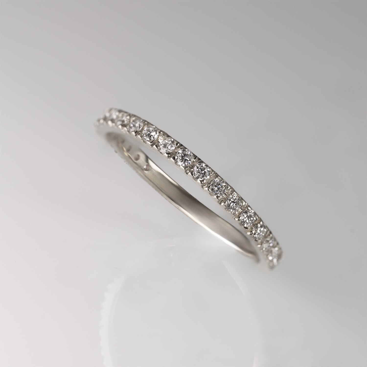 Glide Half Eternity Ring-Grace1.5 - YG/WG 【DIA】