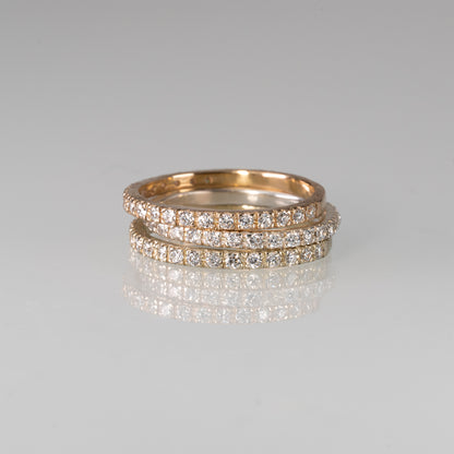 Glide Half Eternity Ring-Grace1.5 YG/WG 【LGD】