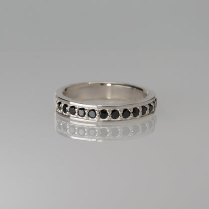 Secure Half Eternity Ring YG/WG【DIA-BK】