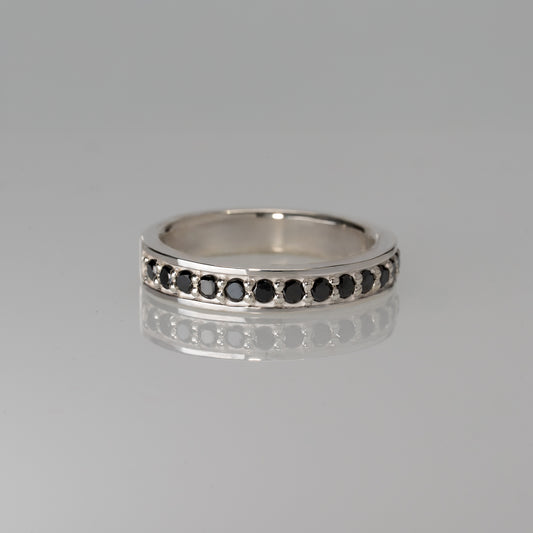 Secure Half Eternity Ring YG/WG【DIA-BK】