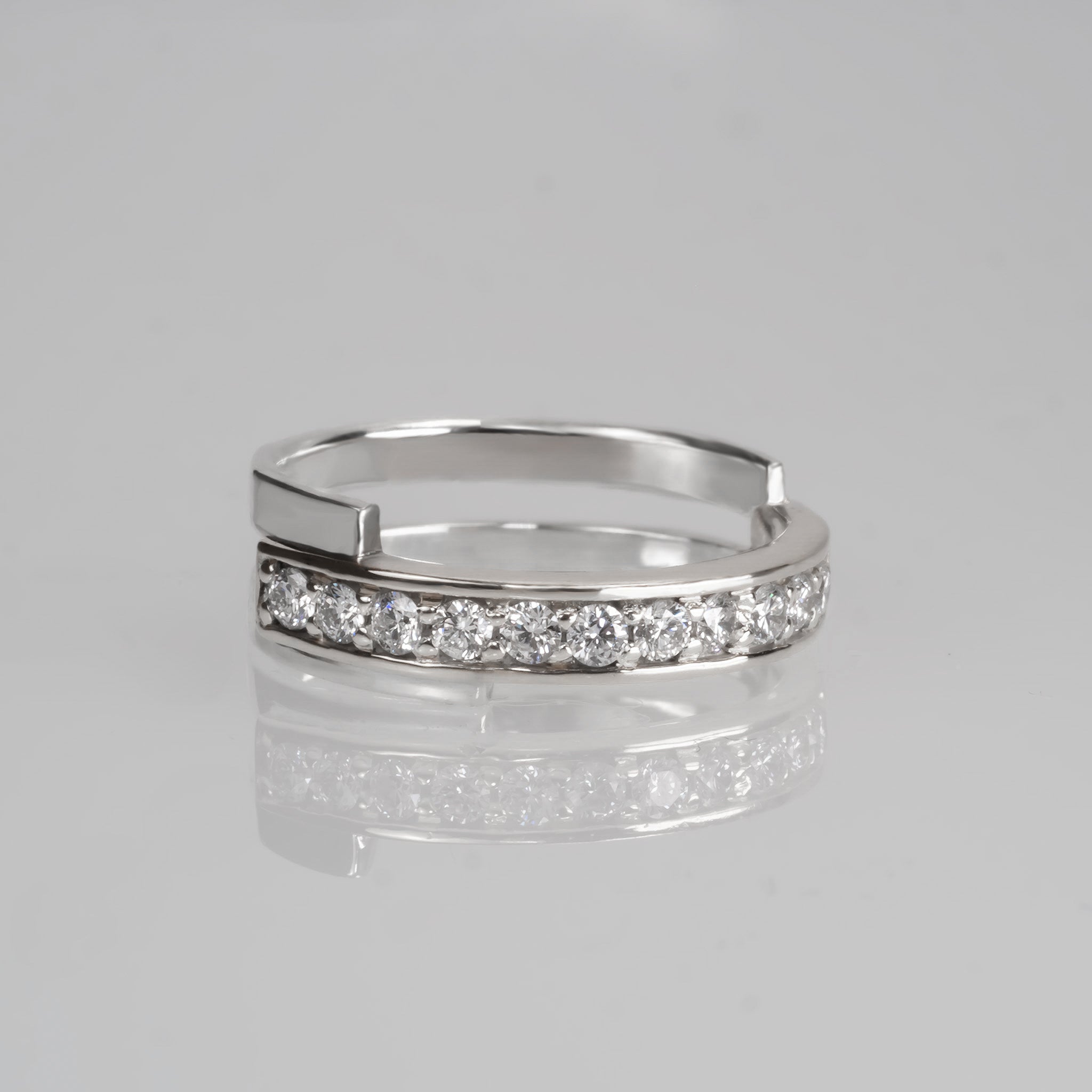 Layer-Half Eternity Ring - WG【LGD】