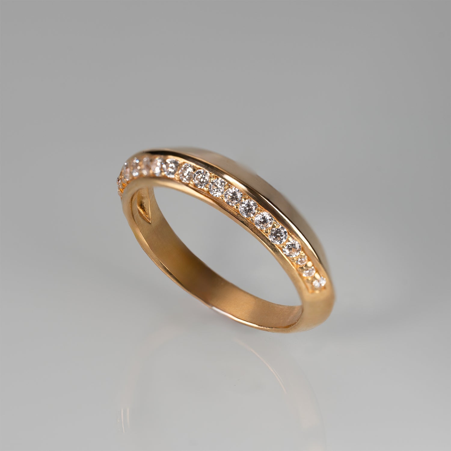 Prism-Single Ray Ring - YG/WG【LGD】　