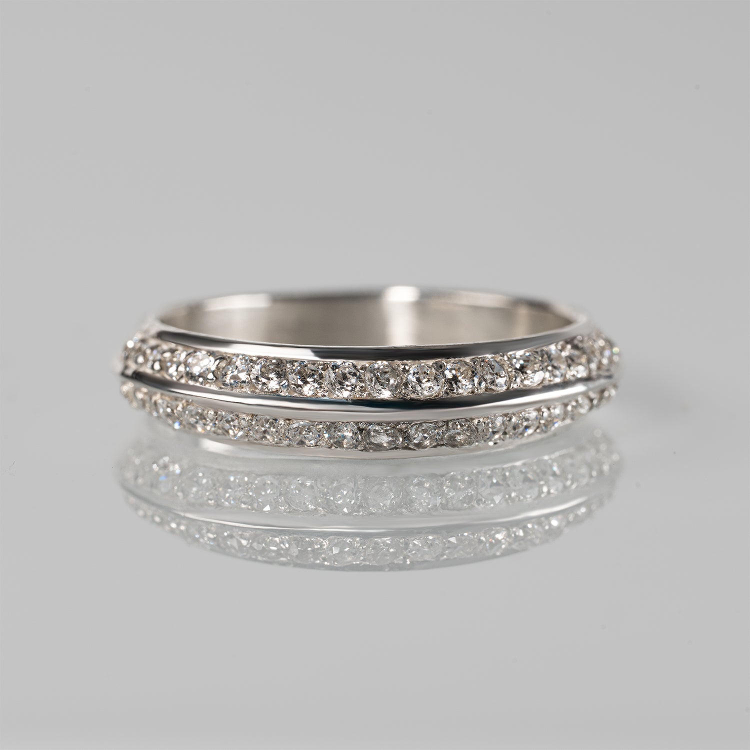 Prism-Twin Ray Ring - YG/WG【DIA】　