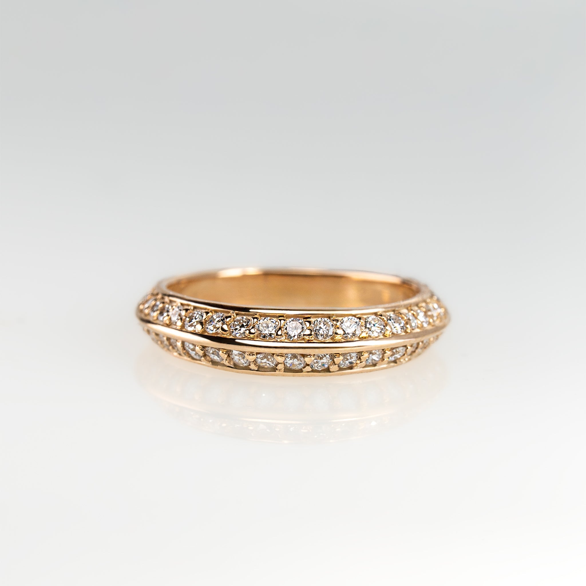 Prism-Twin Ray Ring-YG/WG – プリズムツインレイリング | Append Jewelry