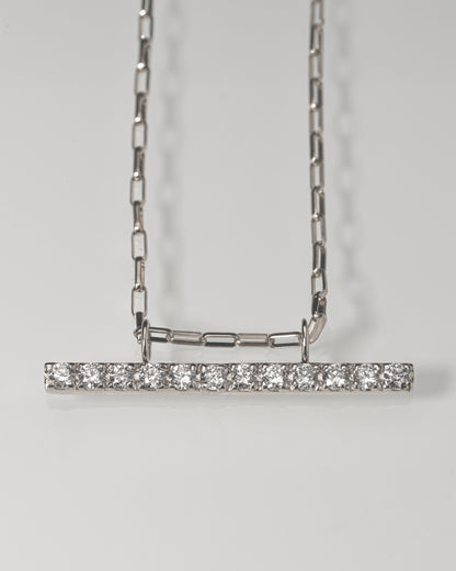 Ray Bar Horizontal Necklace - Radiant"2 Long【DIA】