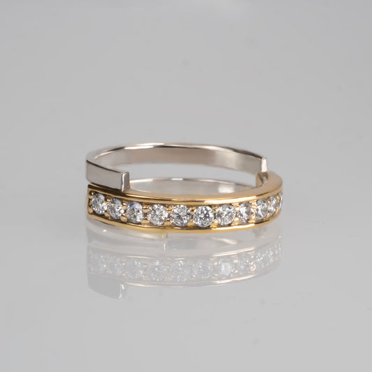 Random-Harf Eternity Ring-Combi YG×WG【DIA】
