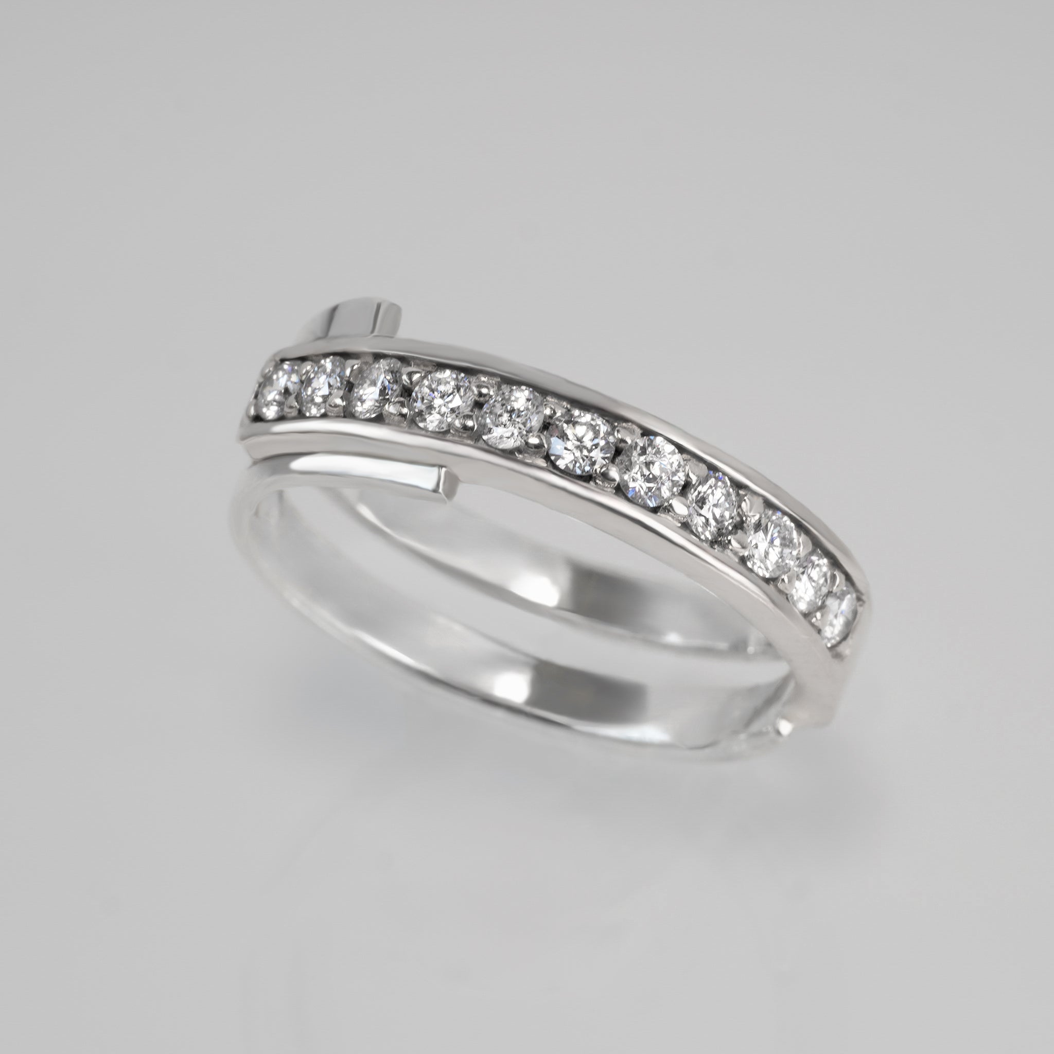 Layer-Half Eternity Ring - WG【LGD】